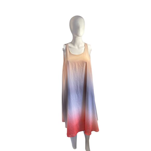 Cato Women’s Dress XL Sleeveless Ombre Gradient Swing Sundress - Picture 1 of 6